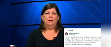 Rosa María Palacios dedica mensaje a cuidador de autos que salvó a mujer de ser quemada Rosa María Palacios dedica mensaje a cuidador de autos que salvó a mujer de ser quemada