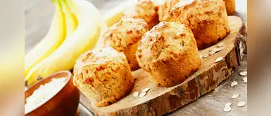 Muffins fitness de plátano y avena, un dulce saludable para disfrutar en verano Muffins fitness de plátano y avena, un dulce saludable para disfrutar en verano