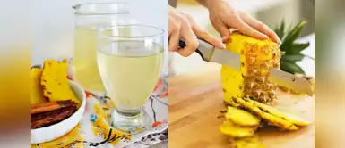 ¡En esta casa no se desperdicia nada!: Agua de cáscara de piña para refrescarte sanamente ¡En esta casa no se desperdicia nada!: Agua de cáscara de piña para refrescarte sanamente