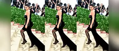 Kylie Jenner impacta con apretado vestido y look 'total black' Kylie Jenner impacta con apretado vestido y look 'total black'