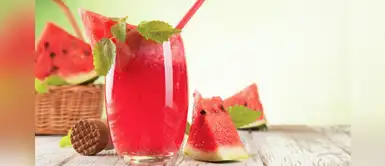 Batido de sandía, té verde y kion, ideal para quemar la grasa abdominal Batido de sandía, té verde y kion, ideal para quemar la grasa abdominal