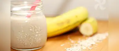 Batido de avena y plátano, perfecto para ayudarte a alcanzar tu peso ideal Batido de avena y plátano, perfecto para ayudarte a alcanzar tu peso ideal