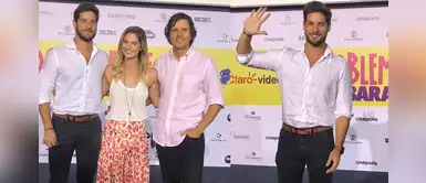 Andrés, Nicolás y Carolina Cano presentan trailer de cinta Doblemente embarazada Andrés, Nicolás y Carolina Cano presentan trailer de cinta Doblemente embarazada