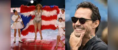 Marc Anthony y su reacción al ver a hija cantar junto a J.Lo en el Super Bowl Marc Anthony y su reacción al ver a hija cantar junto a J.Lo en el Super Bowl