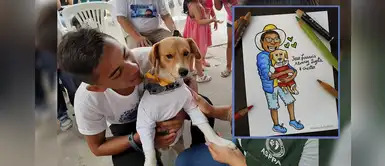 Así despidió Lester a su humano que lo salvó del voraz incendio en VES Así despidió Lester a su humano que lo salvó del voraz incendio en VES