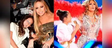 JLo protagonizó tierno momento cuando calmó los nervios de su hija en el Super Bowl JLo protagonizó tierno momento cuando calmó los nervios de su hija en el Super Bowl