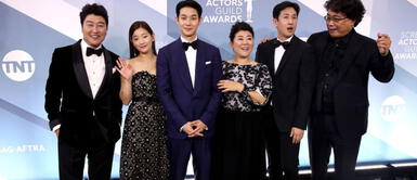 Actrices de Parásitos sorprenden en la alfombra roja con imponentes vestidos Actrices de Parásitos sorprenden en la alfombra roja con imponentes vestidos