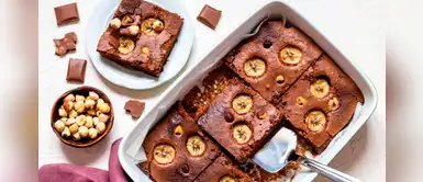 Brownie de plátano sin azúcar, una alternativa fitness para disfrutar en verano Brownie de plátano sin azúcar, una alternativa fitness para disfrutar en verano