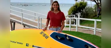 Peruana María Belén Bazo llegó a Australia para disputar el Mundial de windsurf Peruana María Belén Bazo llegó a Australia para disputar el Mundial de windsurf
