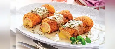 Pollo cordon bleu con fetuccini a la mantequilla: un delicioso platillo para engreír a los chicos Pollo cordon bleu con fetuccini a la mantequilla: un delicioso platillo para engreír a los chicos