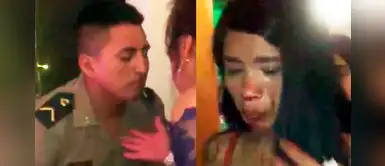 Policía uniformado agrede brutalmente a su enamorada Policía uniformado agrede brutalmente a su enamorada