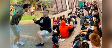 Estudiantes de colegio católico protestan por despido de sus profesores homosexuales Estudiantes de colegio católico protestan por despido de sus profesores homosexuales