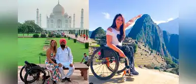 Jóven peruana recorre las siete maravillas del mundo en su silla de ruedas Jóven peruana recorre las siete maravillas del mundo en su silla de ruedas