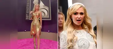 Paris Hilton alaba vestido de Leslie Shaw en 'Premio Lo Nuestro' Paris Hilton alaba vestido de Leslie Shaw en 'Premio Lo Nuestro'