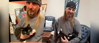 Gatito abandonado encuentra al “hombre de su vida” en un evento especial de adopción Gatito abandonado encuentra al “hombre de su vida” en un evento especial de adopción