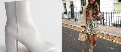 Sácale provecho a tus botines blancos con estos outfits con falda para primavera Sácale provecho a tus botines blancos con estos outfits con falda para primavera