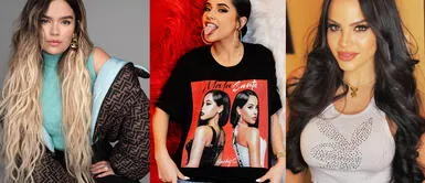 Karol G, Becky G y Natti Natasha se lucen juntas pero con estilos diferentes Karol G, Becky G y Natti Natasha se lucen juntas pero con estilos diferentes