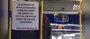 Chofer de bus elabora un mensaje para prevenir el acoso sexual en sus pasajeras Chofer de bus elabora un mensaje para prevenir el acoso sexual en sus pasajeras