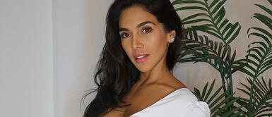 Vania Bludau luce sensual con vestido de encaje negro ideal para una alfombra roja Vania Bludau luce sensual con vestido de encaje negro ideal para una alfombra roja