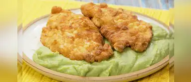 ¡Ponte Popeye con esta rica milanesa con puré de papas y espinacas! ¡Ponte Popeye con esta rica milanesa con puré de papas y espinacas!