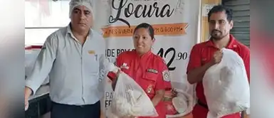 Cadena de pollerías entrega comida a bomberos tras declararse estado de emergencia Cadena de pollerías entrega comida a bomberos tras declararse estado de emergencia