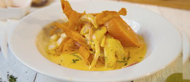 ¡Quítenme todo, menos mi ceviche! La deliciosa versión a la crema de ají amarillo ¡Quítenme todo, menos mi ceviche! La deliciosa versión a la crema de ají amarillo