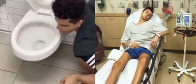 Influencer que lamió un inodoro por "coronavirus challenge" dio positivo a COVID-19 Influencer que lamió un inodoro por "coronavirus challenge" dio positivo a COVID-19