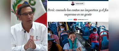 Columnista chileno elogia a Martín Vizcarra por "privilegiar a su gente" frente al coronavirus Columnista chileno elogia a Martín Vizcarra por "privilegiar a su gente" frente al coronavirus