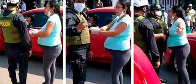 Mujer humilla e insulta a miembros de la PNP al no presentar salvoconducto Mujer humilla e insulta a miembros de la PNP al no presentar salvoconducto