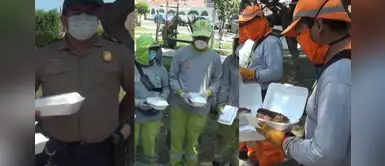 Hombre donó 250 pollos a la brasa a policías y personal que laboraban durante cuarentena Hombre donó 250 pollos a la brasa a policías y personal que laboraban durante cuarentena
