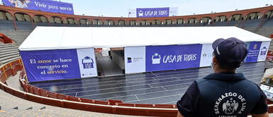 Revista Time resalta el uso de la plaza de toros de Acho como refugio temporal Revista Time resalta el uso de la plaza de toros de Acho como refugio temporal