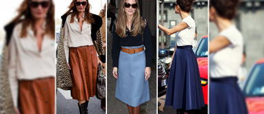 Las faldas midi de verano que también podremos lucir en invierno Las faldas midi de verano que también podremos lucir en invierno