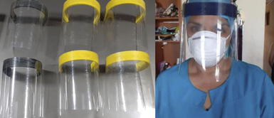 Artesano confecciona mascarillas de protección para cuidar a su hija que es enfermera Artesano confecciona mascarillas de protección para cuidar a su hija que es enfermera