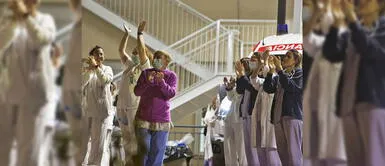 ¡Merecidos aplausos! Enfermera llora al ser recibida como heroína por sus vecinos ¡Merecidos aplausos! Enfermera llora al ser recibida como heroína por sus vecinos