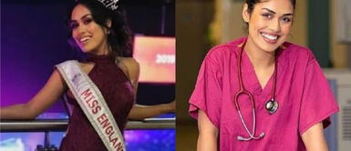 Miss Inglaterra deja la corona para atender a pacientes con COVID-19 Miss Inglaterra deja la corona para atender a pacientes con COVID-19