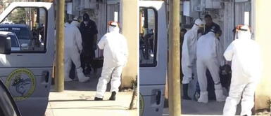 Hombre abraza desconsoladamente a su perro antes de ser hospitalizado por COVID-19 Hombre abraza desconsoladamente a su perro antes de ser hospitalizado por COVID-19