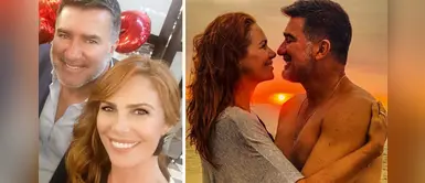 Esposo de Almendra Gomelsky le tiñe el cabello durante cuarentena Esposo de Almendra Gomelsky le tiñe el cabello durante cuarentena