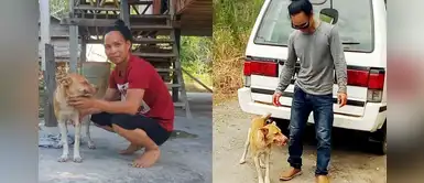 Hombre camina 70 km para no contagiar a nadie de COVID-19 y perro decide acompañarlo Hombre camina 70 km para no contagiar a nadie de COVID-19 y perro decide acompañarlo