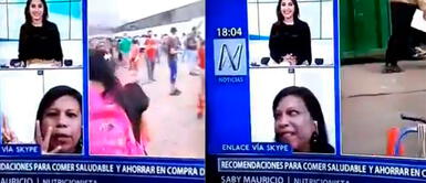 Nutricionista se vuelve viral tras ser interrumpida por su hijo en noticiero en vivo Nutricionista se vuelve viral tras ser interrumpida por su hijo en noticiero en vivo