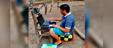 Piura: Profesor cumple con sus clases virtuales pese a limitaciones Piura: Profesor cumple con sus clases virtuales pese a limitaciones