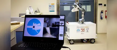 Científicos presentan el "XDBOT", un robot desinfectante contra el coronavirus Científicos presentan el "XDBOT", un robot desinfectante contra el coronavirus