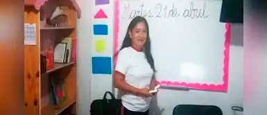 Profesora recrea su salón de clases en casa para que sus alumnos no extrañen el colegio Profesora recrea su salón de clases en casa para que sus alumnos no extrañen el colegio