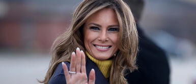Melania Trump reapare con uno de los trench más elegantes del momento Melania Trump reapare con uno de los trench más elegantes del momento