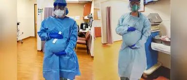 Doctora embarazada se mantiene en la primera línea de defensa contra COVID-19 Doctora embarazada se mantiene en la primera línea de defensa contra COVID-19