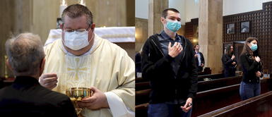 Coronavirus: Misas en Croacia se realizan con desinfectante y sin agua bendita Coronavirus: Misas en Croacia se realizan con desinfectante y sin agua bendita