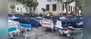 Cuerpos de víctimas por COVID-19 son amontonados a la intemperie en Hipólito Unanue | VÍDEO Cuerpos de víctimas por COVID-19 son amontonados a la intemperie en Hipólito Unanue | VÍDEO