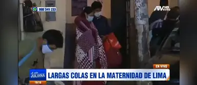 Gestantes forman largas colas en la Maternidad de Lima | VÍDEO Gestantes forman largas colas en la Maternidad de Lima | VÍDEO