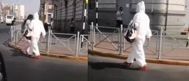 ¡Always fashion never in fashion! Ni el coronavirus le quita el estilo a esta mujer ¡Always fashion never in fashion! Ni el coronavirus le quita el estilo a esta mujer