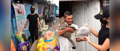 Mujer entregó comida a mascotas de familias de bajos recursos durante la cuarentena Mujer entregó comida a mascotas de familias de bajos recursos durante la cuarentena