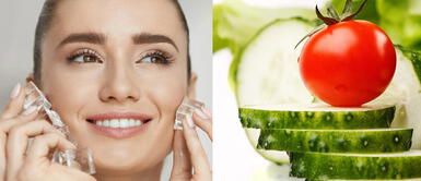 Cubos de hielo de tomate y pepino: Remedio facial para cerrar los poros del rostro Cubos de hielo de tomate y pepino: Remedio facial para cerrar los poros del rostro